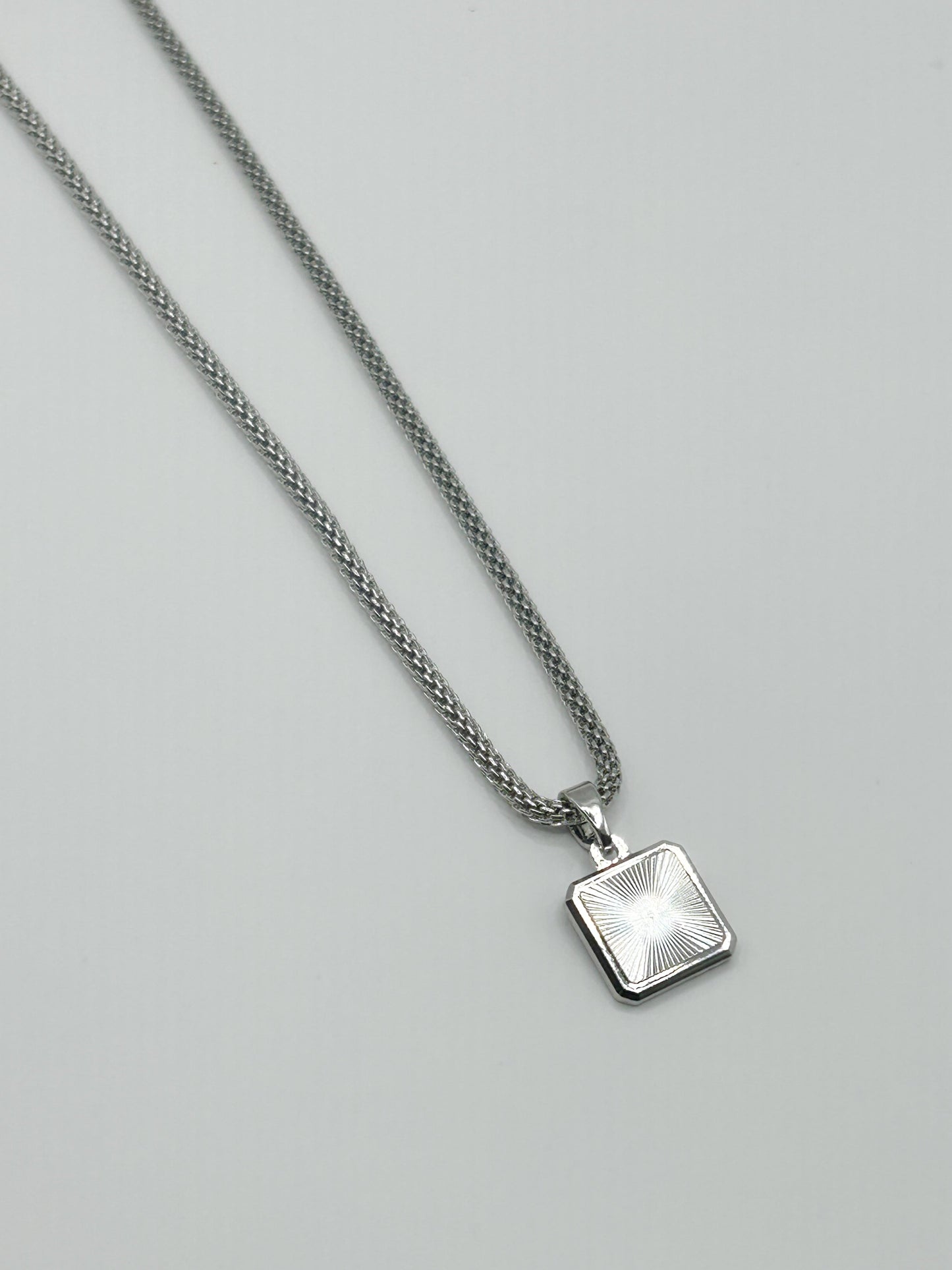 Silver Box Chain Necklace