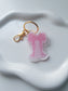 Pink Bow Keychain